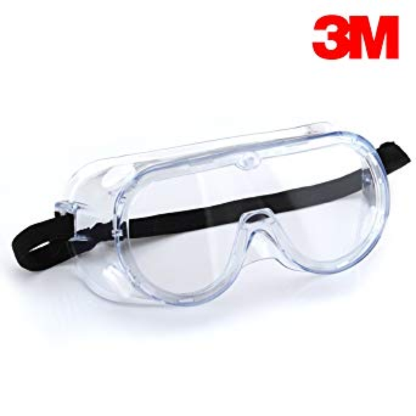 3M 1621 Polycarbonate Safety Goggles for Chemical Splash